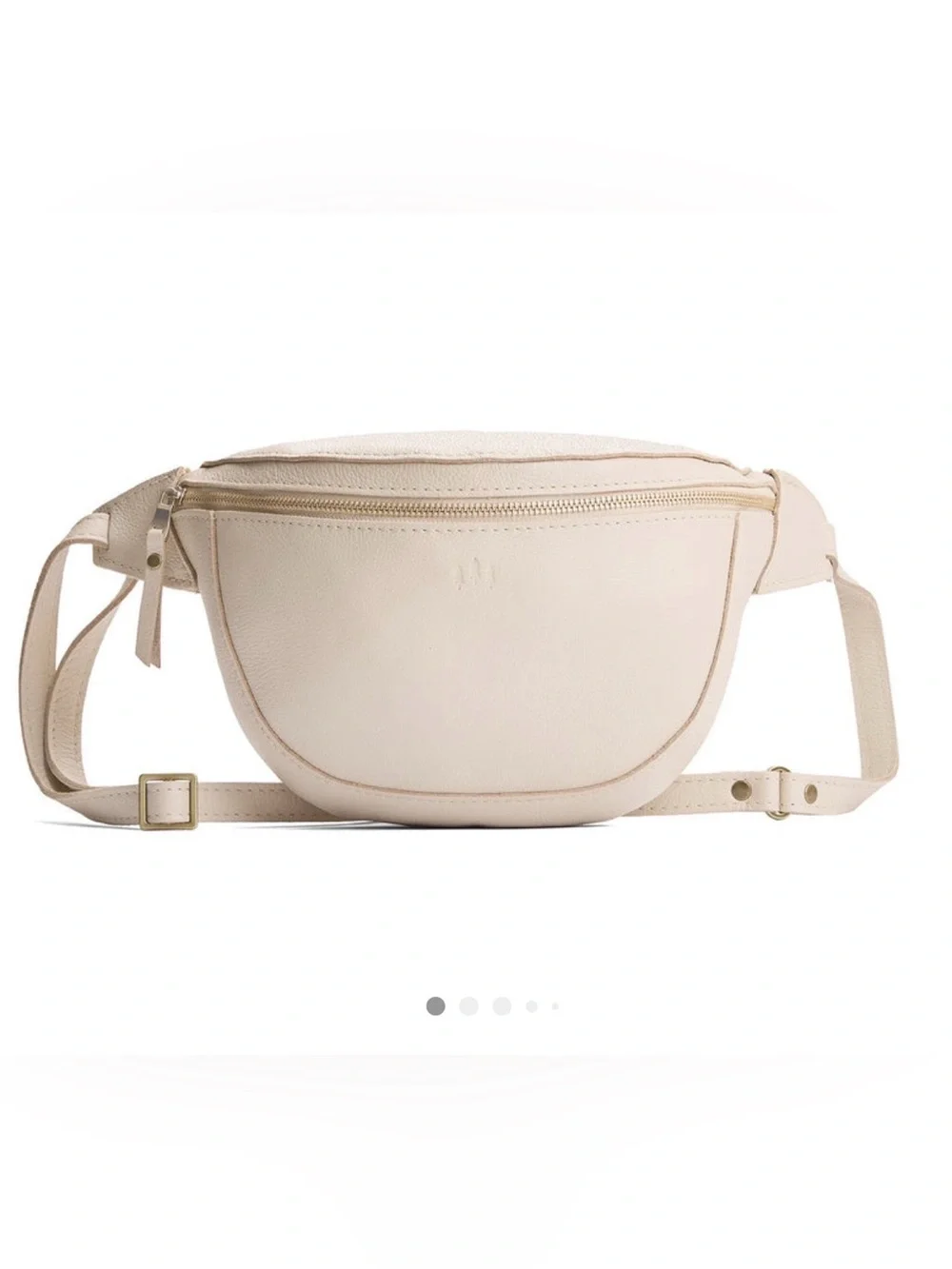Portland Leather Sally Sling Bag Pebbled Bone
